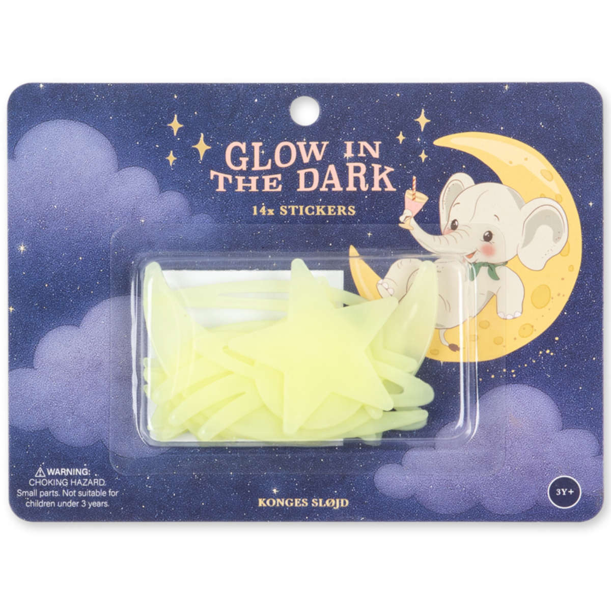 Konges Sløjd Glow-in-the-Dark Muurstickers voor de Kinderkamer – 14 Stuks