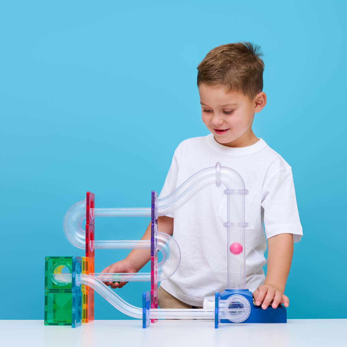 Connetix Magnetische Bouwtegels Ball Run Launcher Pack - 47-delig