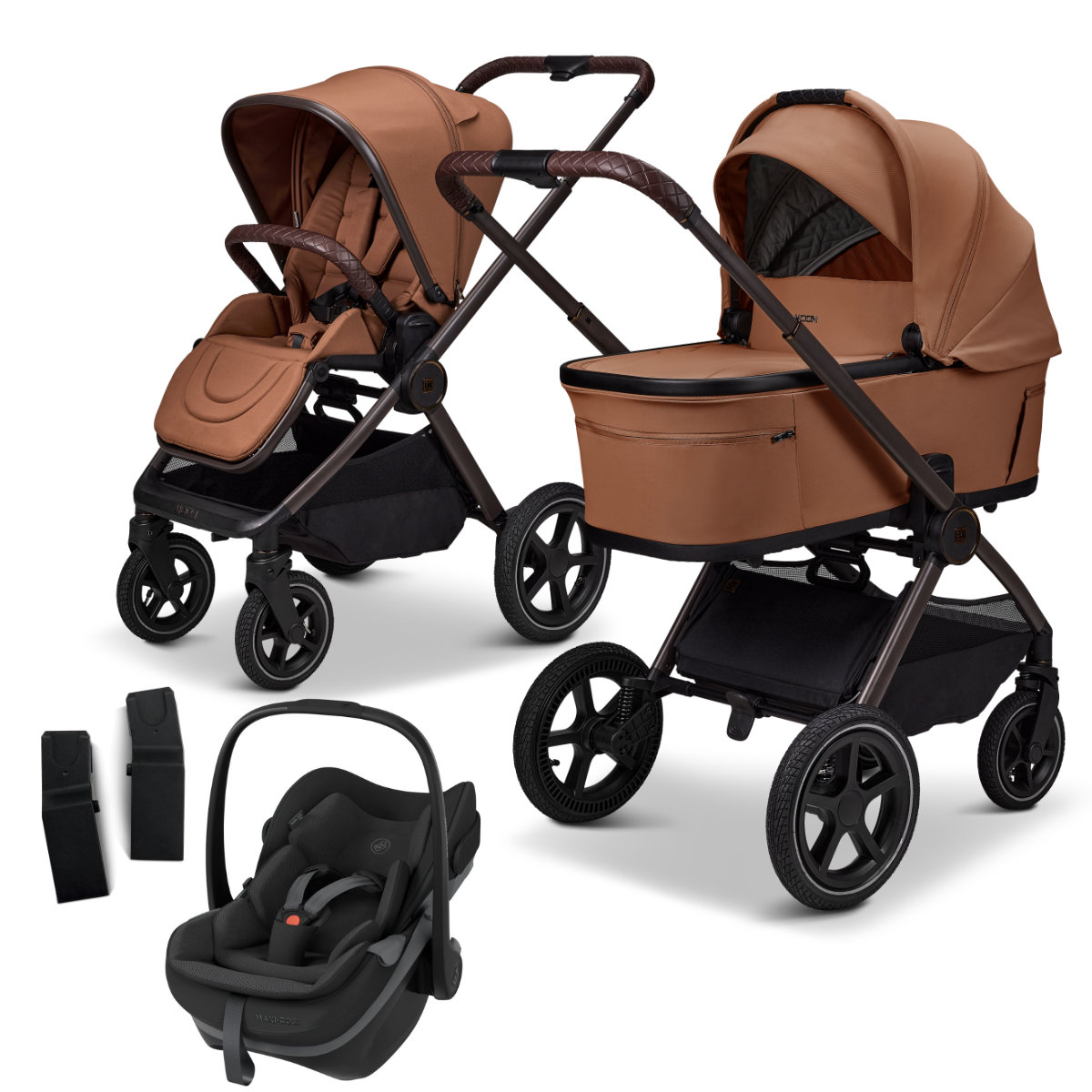 Moon Gio Fold Air 3-in-1 Kinderwagenset incl. Maxi-Cosi Pebble Slide Pro Autostoel