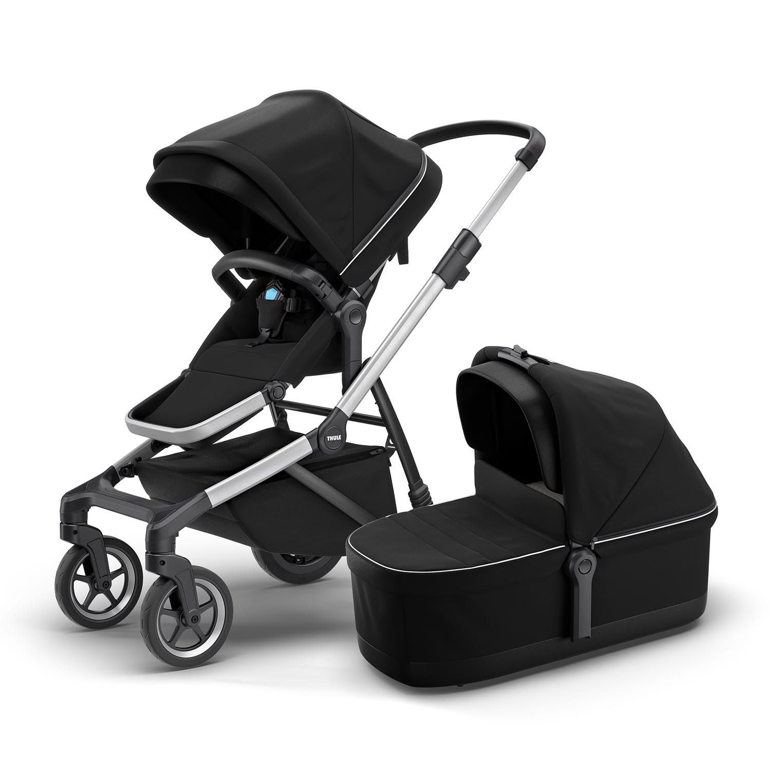 Thule Sleek Kinderwagen Set 3 in 1 incl. Cybex Aton S2 I-Size Autostoeltje