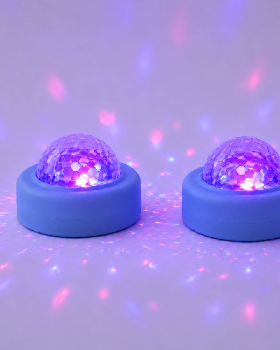 Lalarma Disco Duo – 2 Mini Discolampen met Muziekbesturing