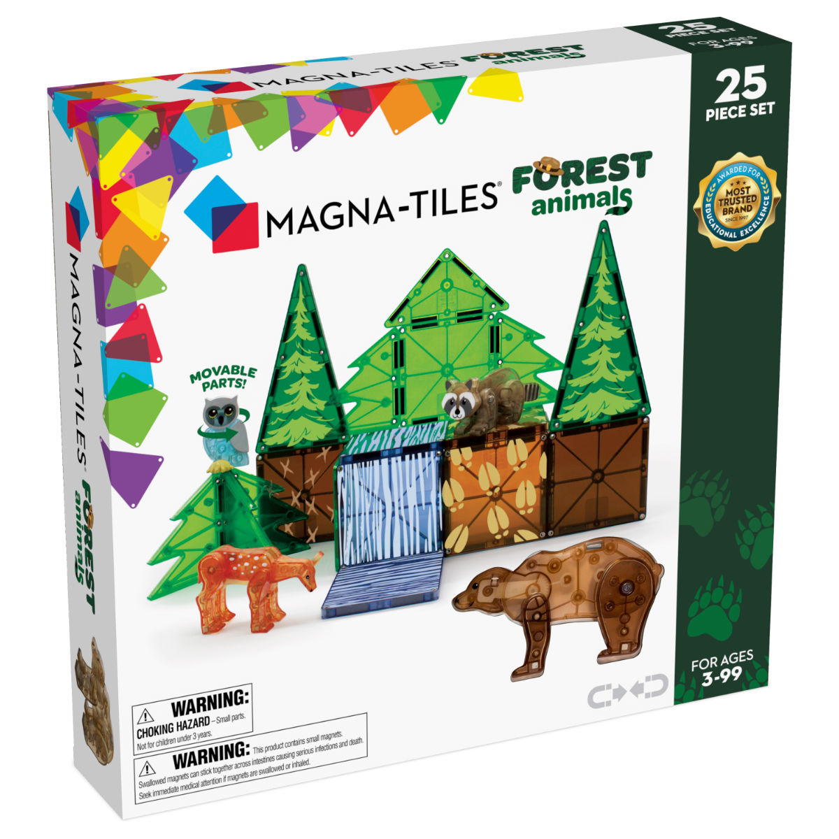 Magna-Tiles Leven in het Bos – 25-delig