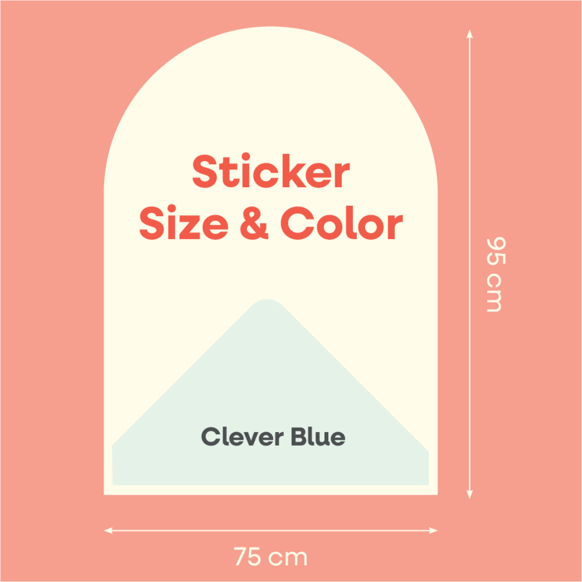 Cleverclixx Magnetische Wand 95 × 75 cm