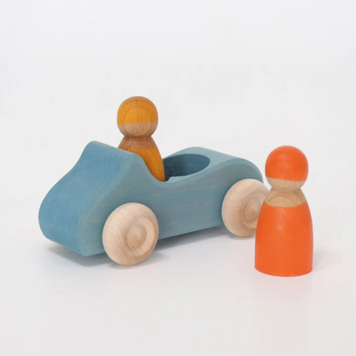 Grimm’s Houten Cabrio Auto met Figuren