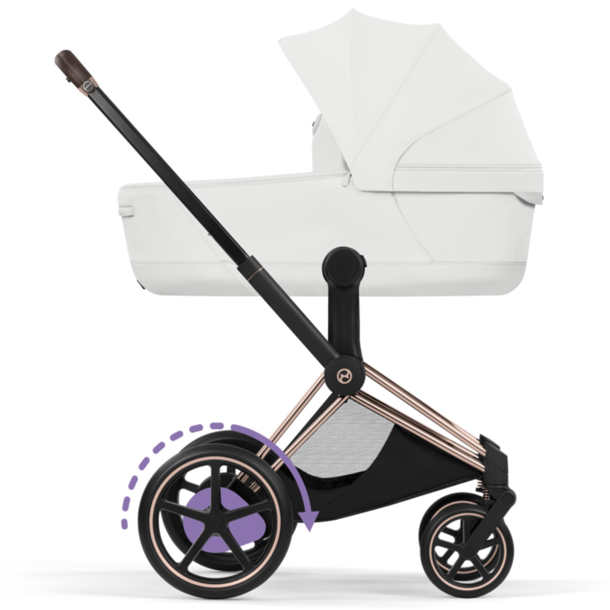 Cybex E-Priam 5 Style Kinderwagen Set 3 in 1 incl. Cloud T i-Size Autostoel