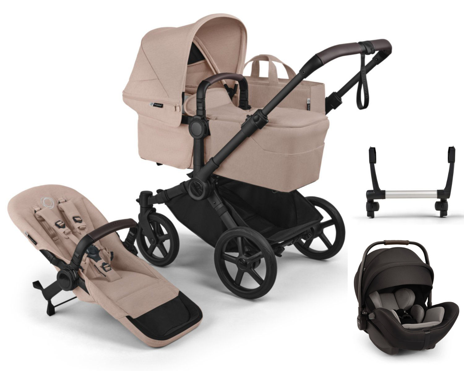 Bugaboo Donkey 6 Mono Kinderwagen Set 3 in 1 incl. Nuna Arra Flex i-Size Autostoel