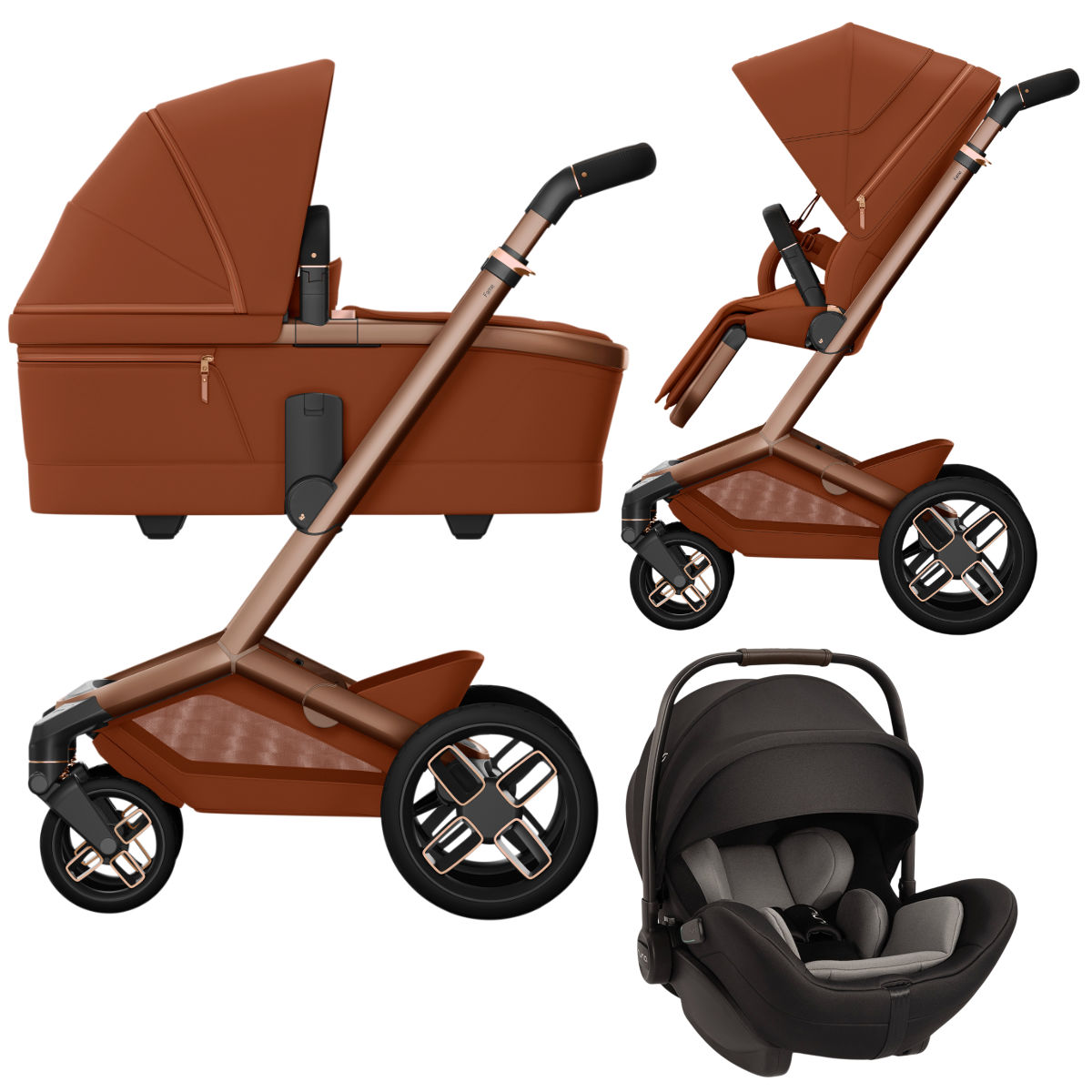 Maxi Cosi Fame Kinderwagen Set 3 in 1 incl. Nuna ARRA Flex i-Size Autostoeltje
