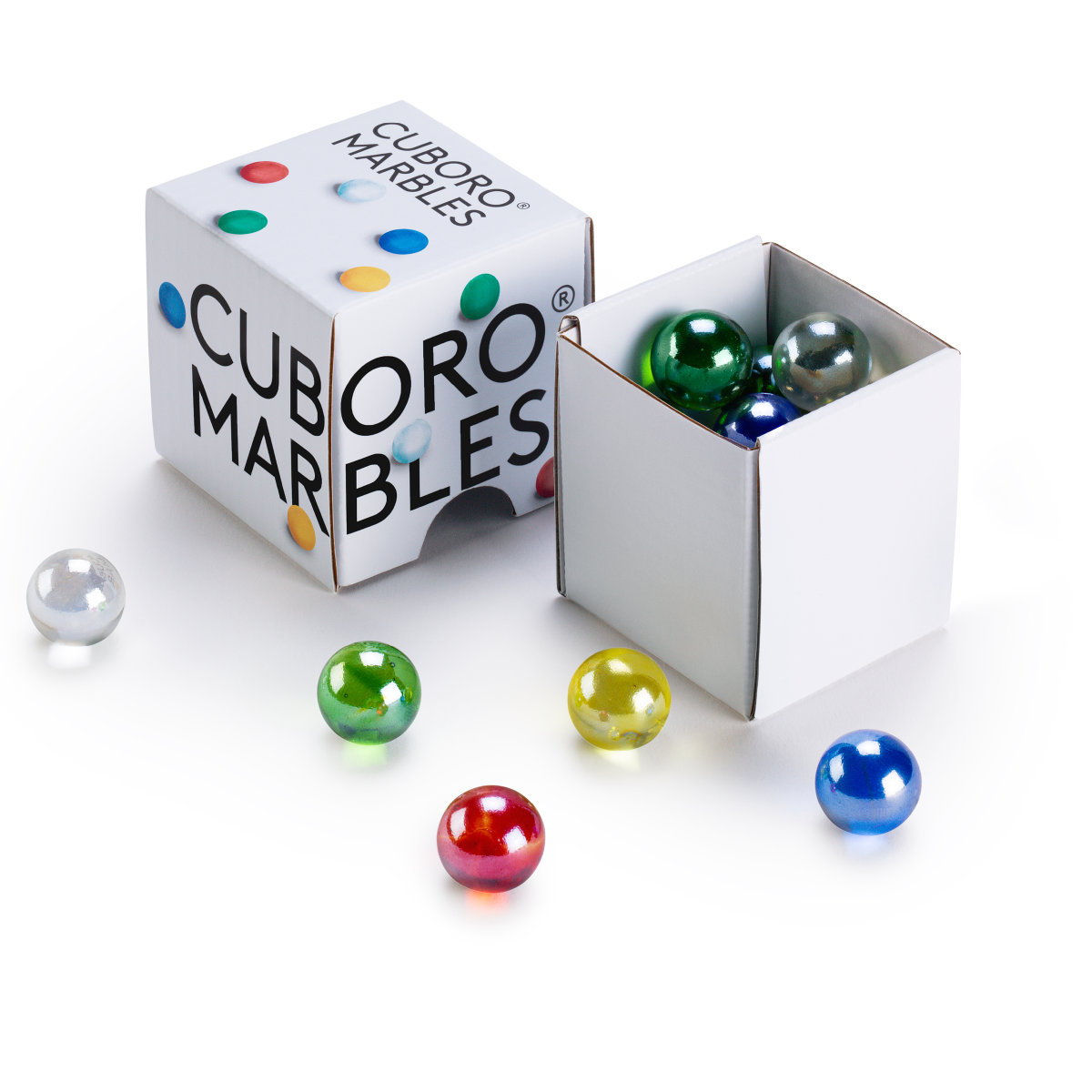 CUBORO Knikkers – 15 Originele Glazen Knikkers