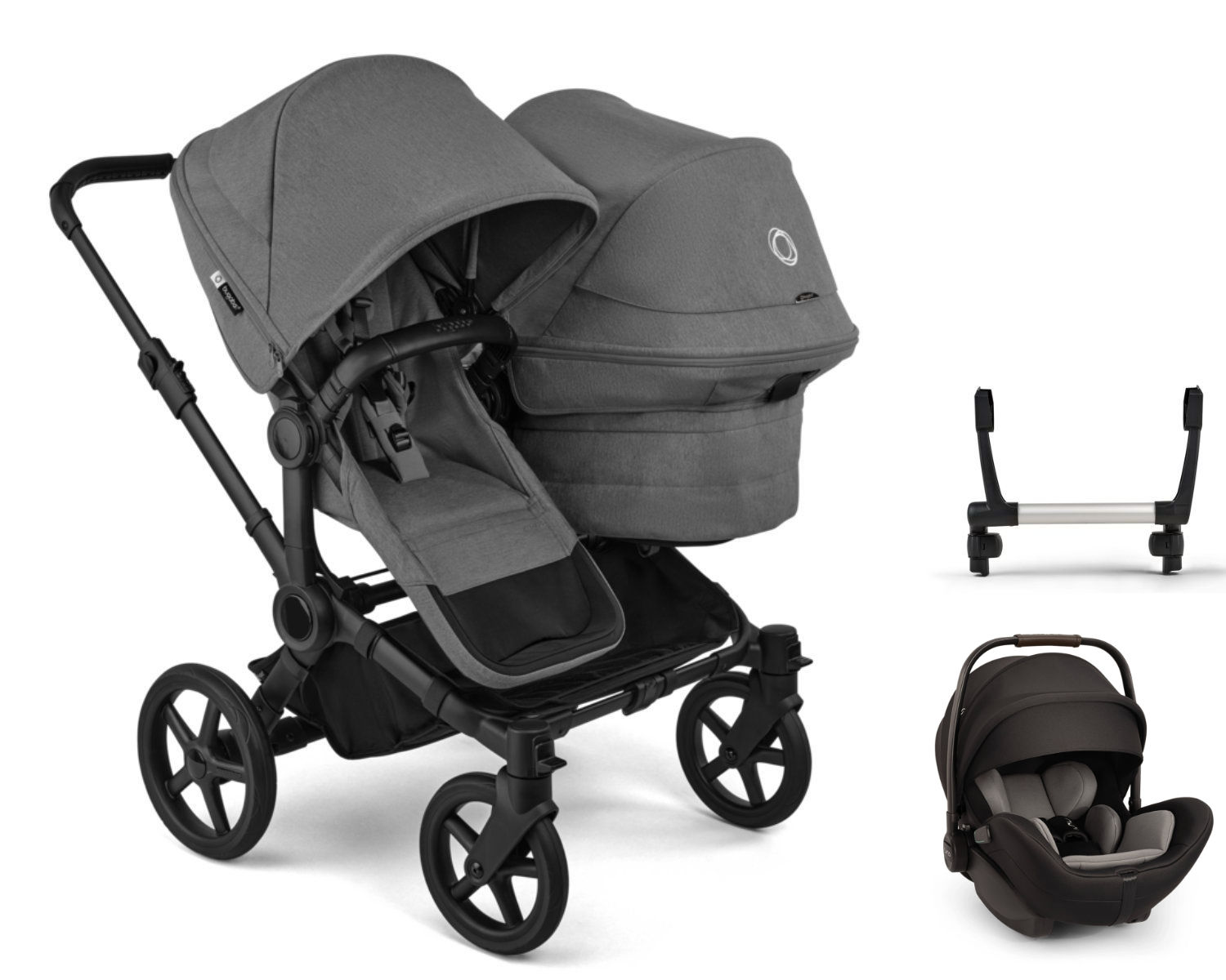 Bugaboo Donkey 6 Duo Kinderwagen Set 3 in 1 incl. Nuna Arra Flex i-Size Autostoel