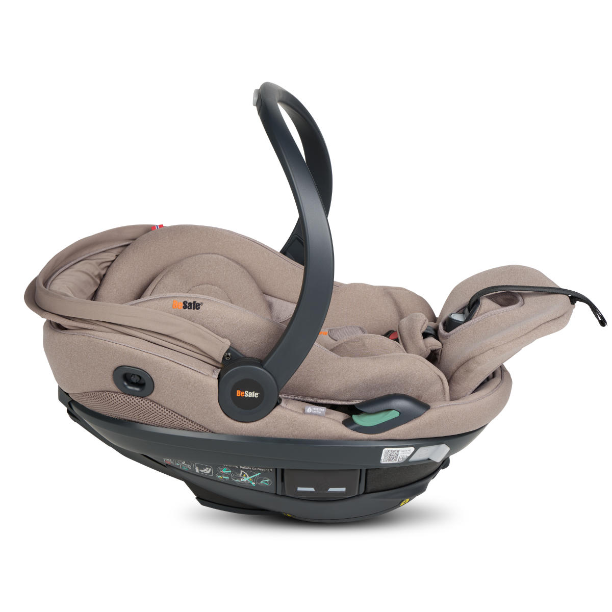 BeSafe Go Beyond² i-Size Babyschaal incl. Beyond ISOFIX Base + Gratis zomerhoes