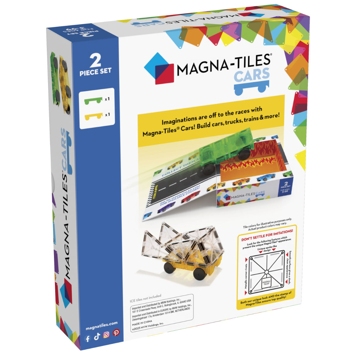Magna-Tiles Auto’s – 2 Autos