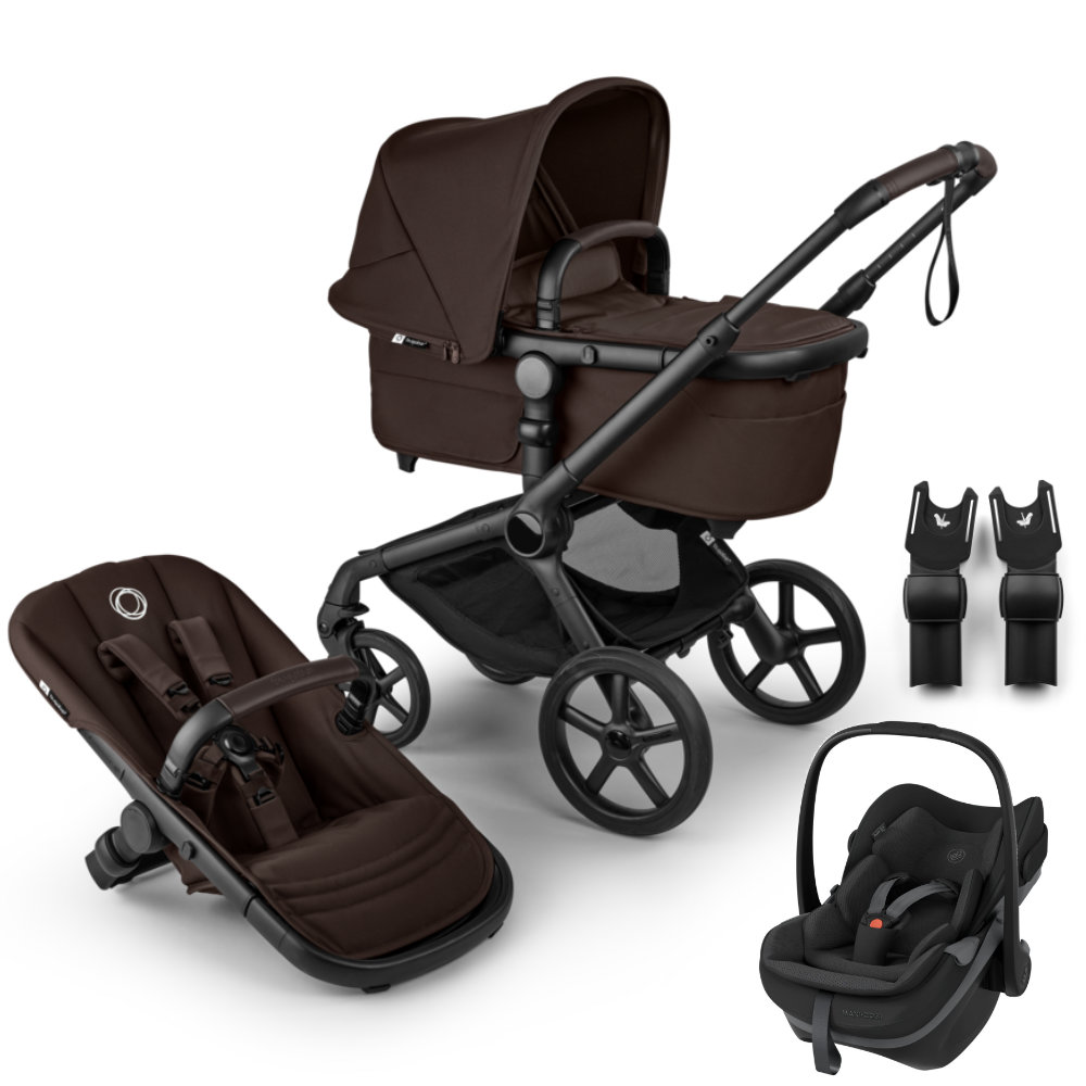 Bugaboo Fox 5 Renew kinderwagen in Bruin - schuine aanzicht