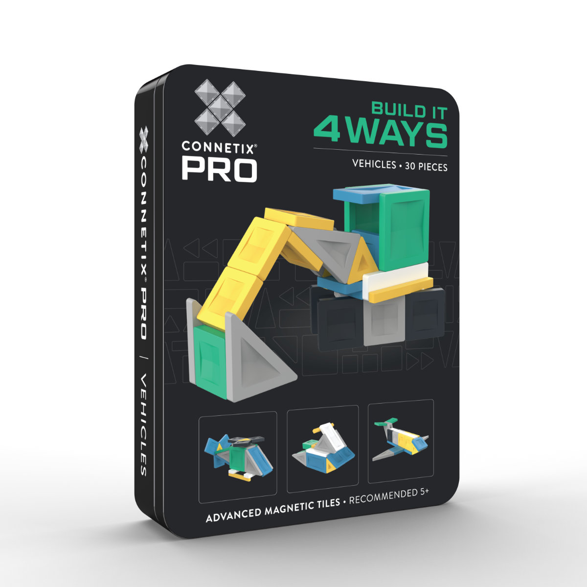 Connetix PRO Magnetische Tegels – Vehicles Pack – 30-delig