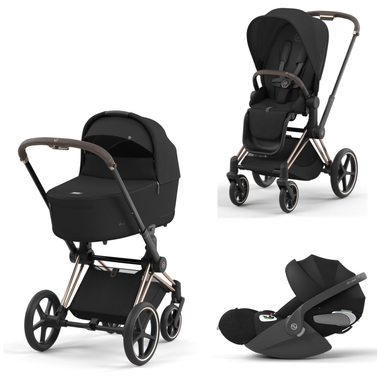 Cybex Priam Kinderwagen Set 3 in 1 incl. Cybex Cloud T i-Size