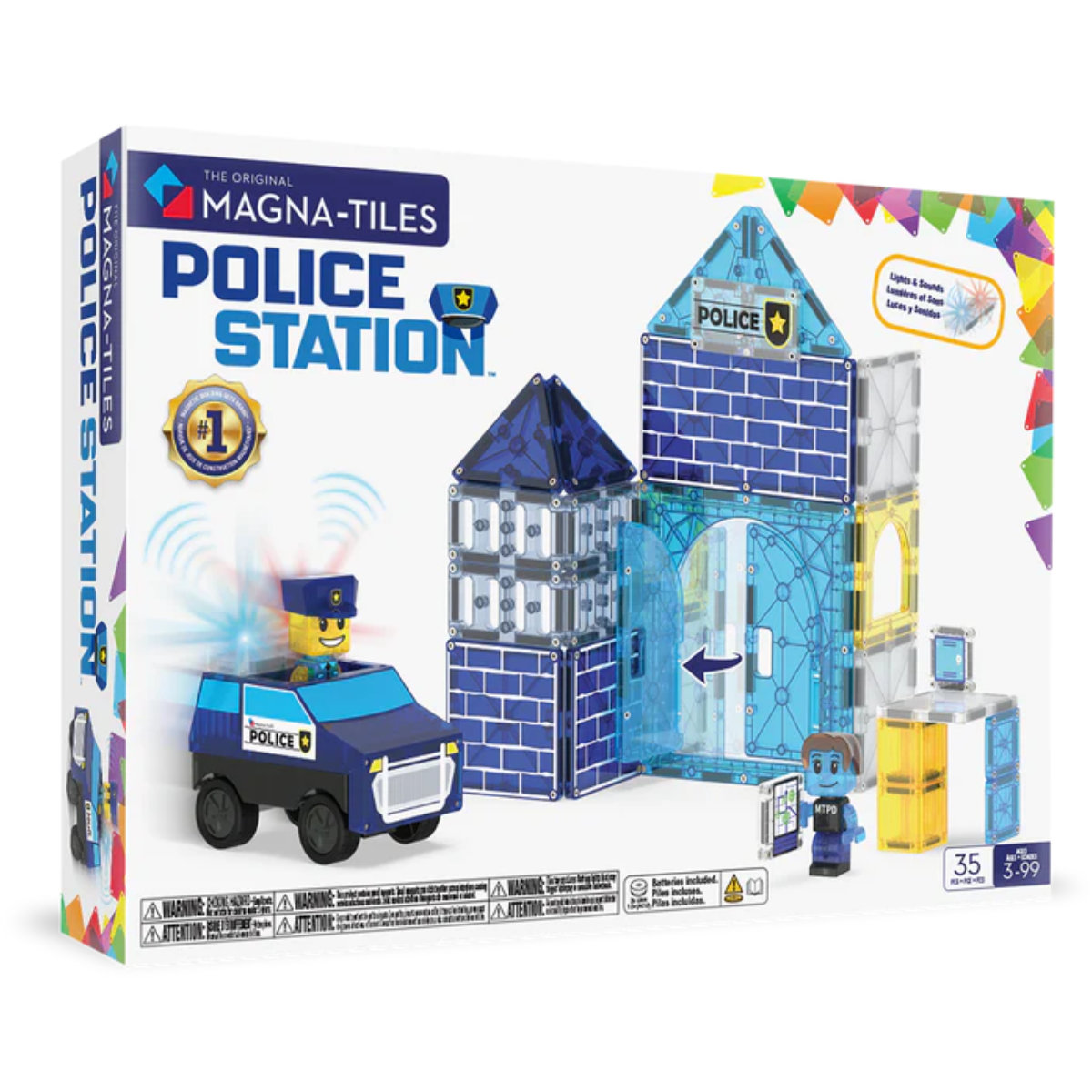 Magna-Tiles Politiebureau – 35-delig