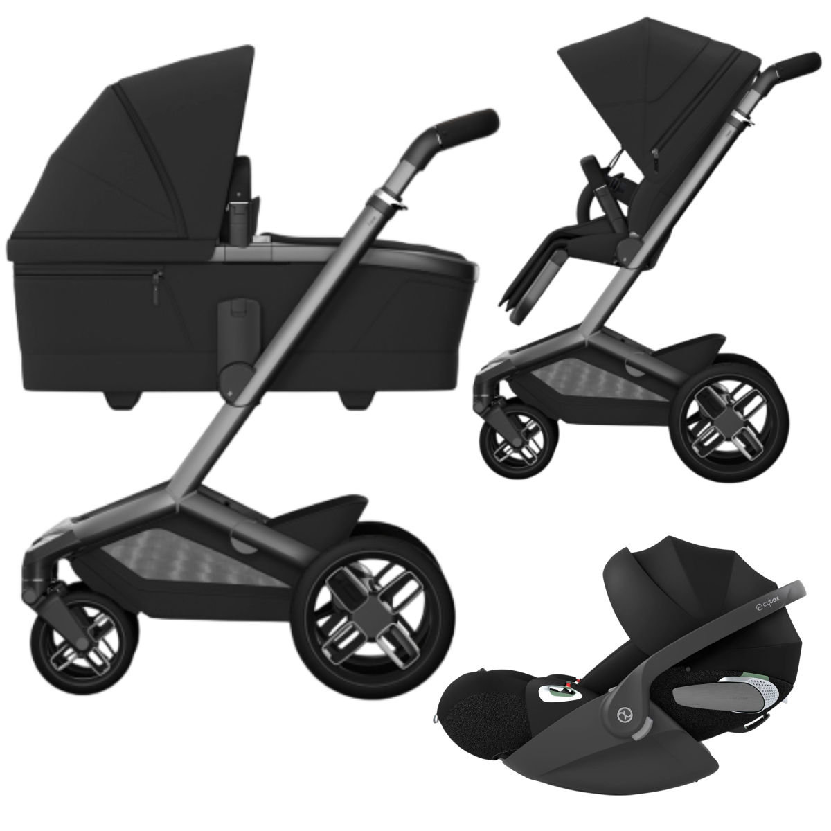 Maxi Cosi Fame Kinderwagen Set 3-in-1 incl. Cybex Cloud T i-Size Autostoel