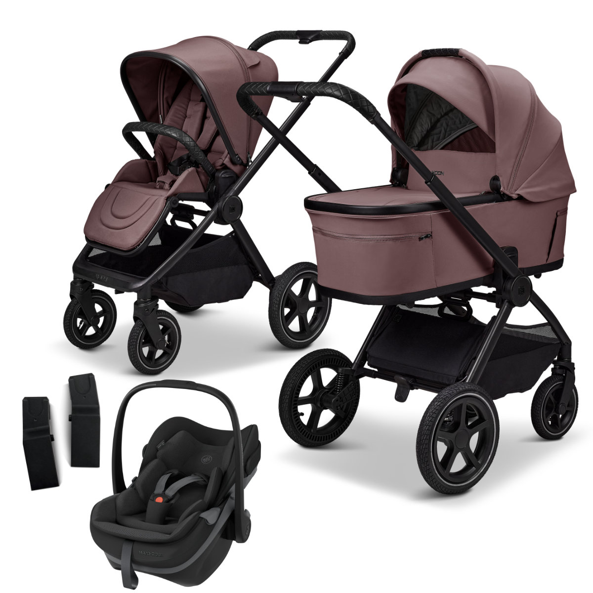 Moon Gio Fold Air 3-in-1 Kinderwagenset incl. Maxi-Cosi Pebble Slide Pro Autostoel