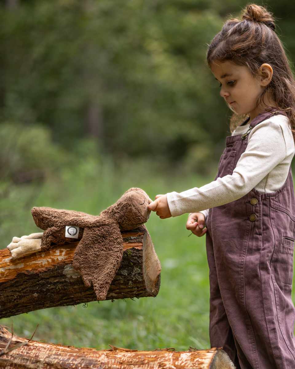 Senger Naturwelt Bosuil Knuffel met Druivenpitkussen 46 cm