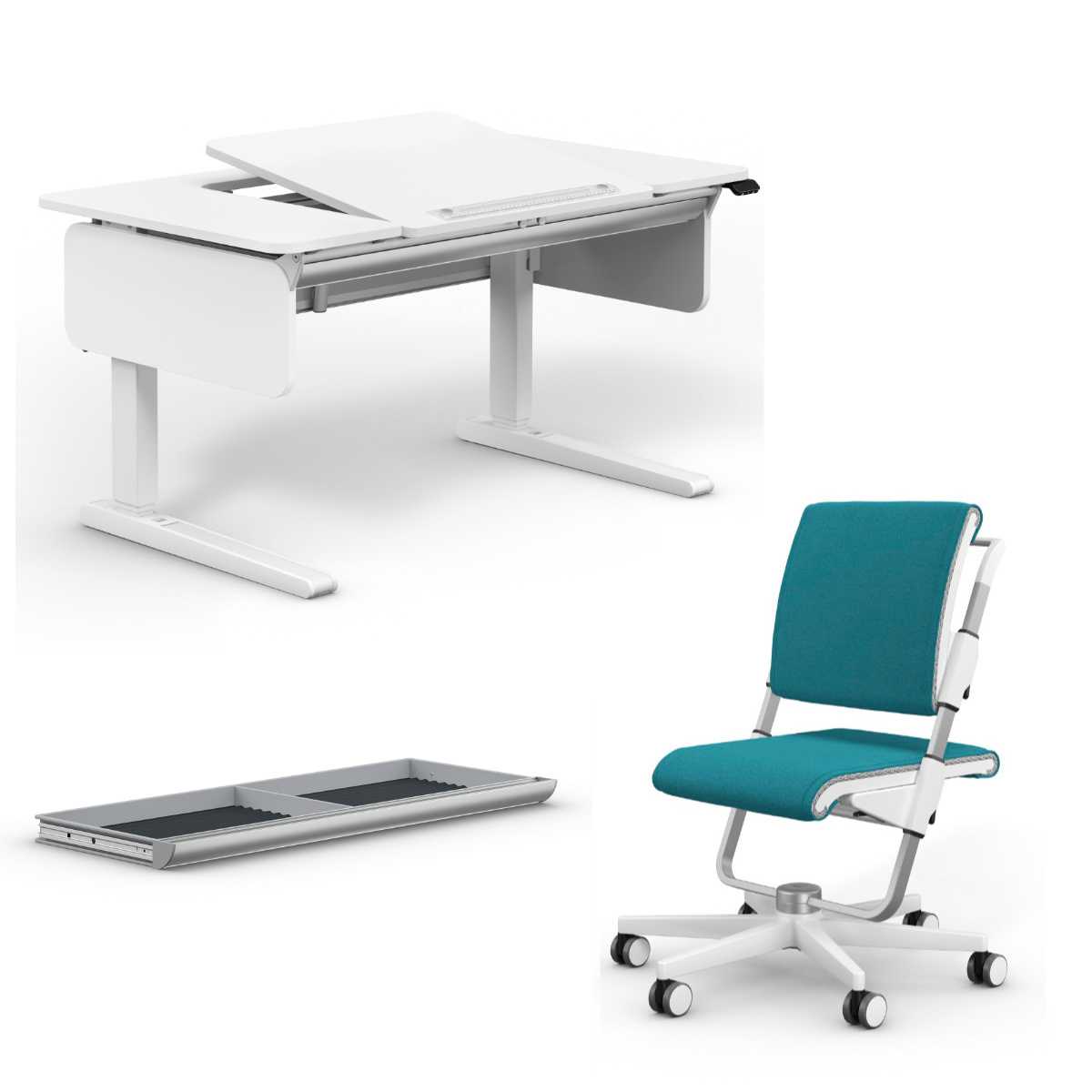Moll e-Champion Center Up Bureau + Scooter Stoel + Reuzelade