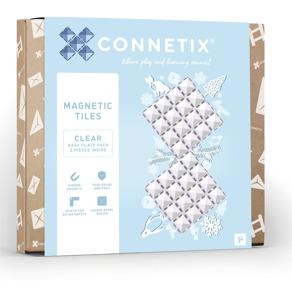 Connetix magnetische speelgoed basisplaten | 2 delen