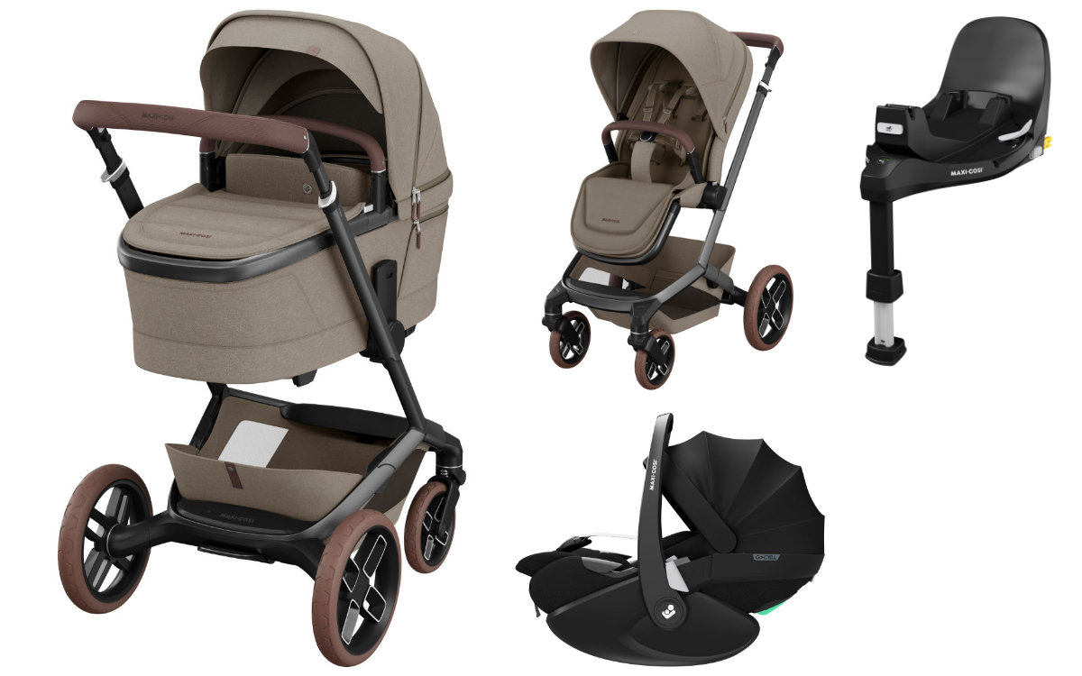 Maxi Cosi Fame Kinderwagen 3-in-1 Set incl. Pebble 360 Pro2 i-Size + FamilyFix 360 Pro
