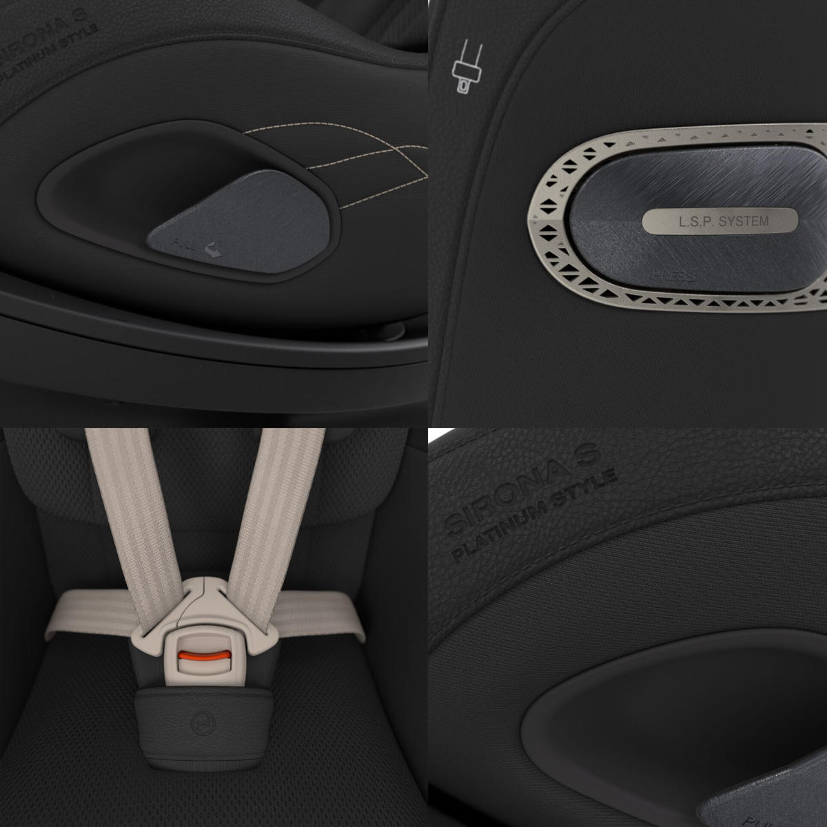 Cybex Sirona Si i-Size Autostoel (3 Maanden–4,5 Jaar) met geïntegreerde basis