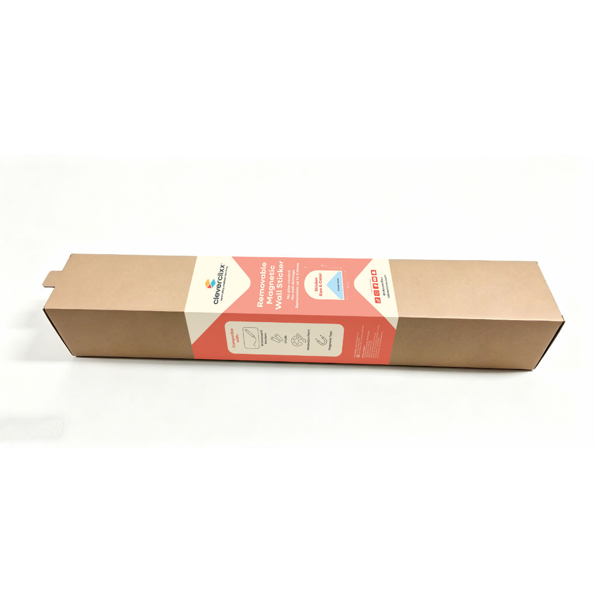 Cleverclixx Magnetische Wand 95 × 75 cm