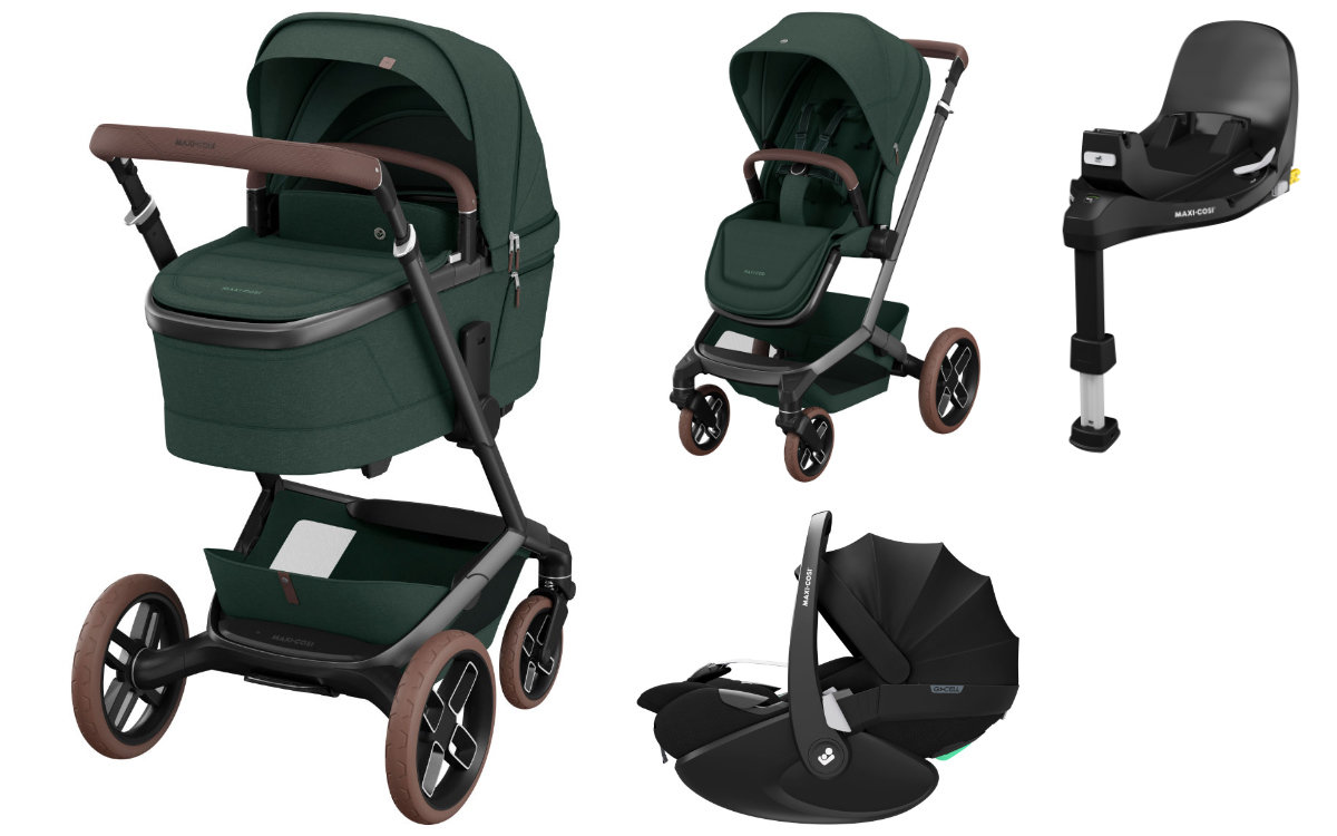Maxi Cosi Fame Kinderwagen 3-in-1 Set incl. Pebble 360 Pro2 i-Size + FamilyFix 360 Pro