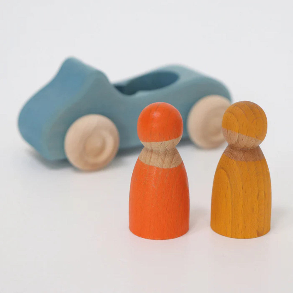 Grimm’s Houten Cabrio Auto met Figuren