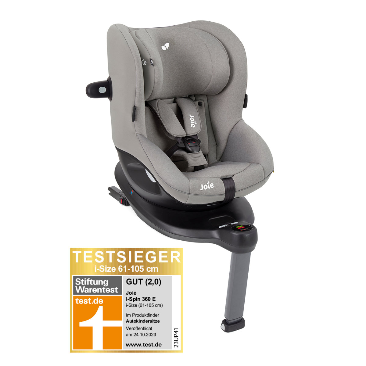 Joie i-Spin 360 E i-Size Autostoel incl. Basis, 360° Draaibaar (6M-4J)