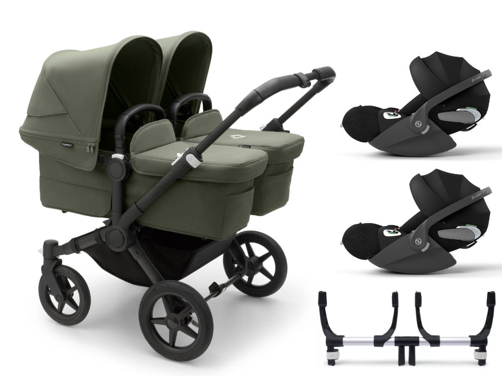 Bugaboo Donkey 5 Twin Wandelwagen Set 3 in 1 incl. Cybex Cloud T i-Size