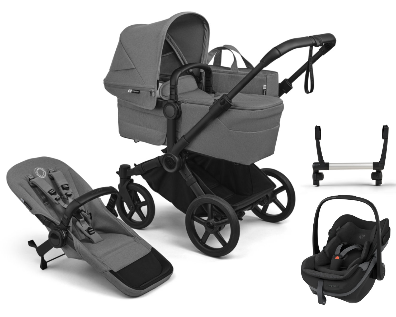 Bugaboo Donkey 6 Mono Kinderwagen Set 3 in 1 incl. Maxi Cosi Pebble Slide Pro