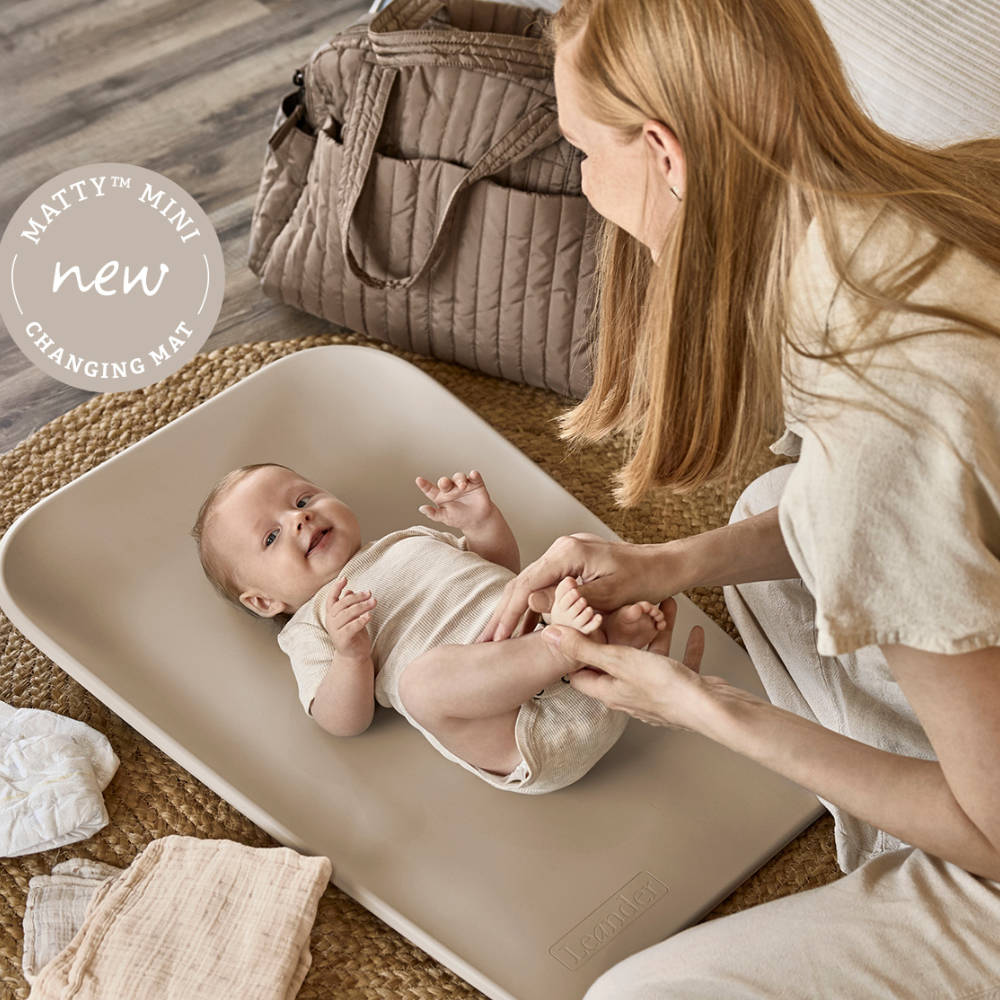 Leander Matty Mini Verschoonkussen + Topper + Badcape