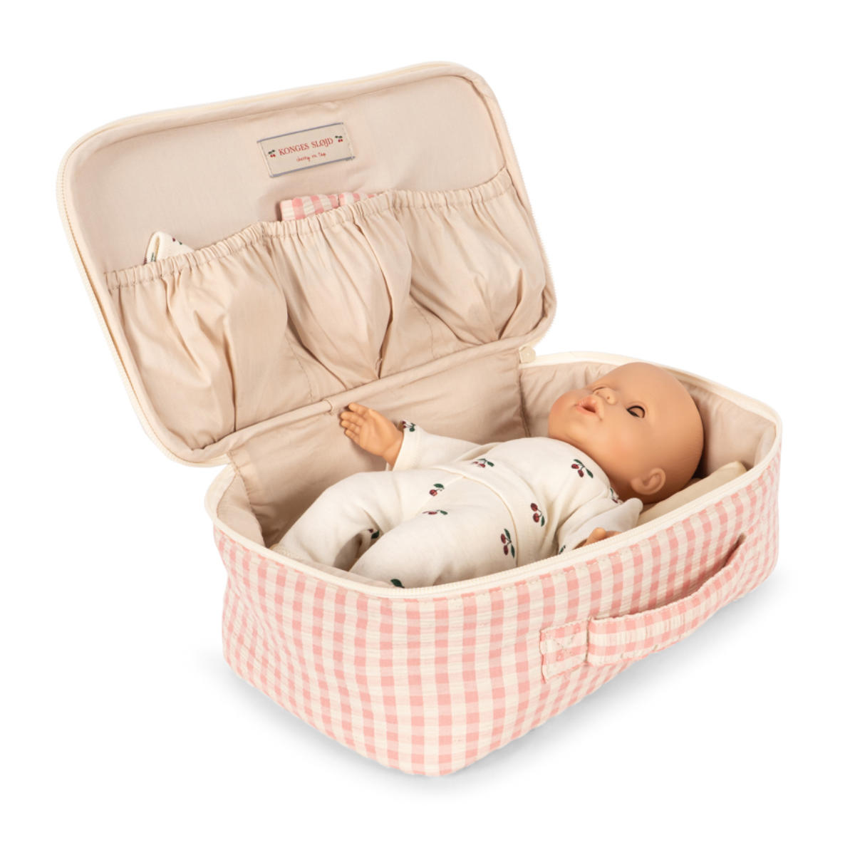 Konges Sløjd Poppenverzorgingsset in Koffer – met Babypop & Accessoires