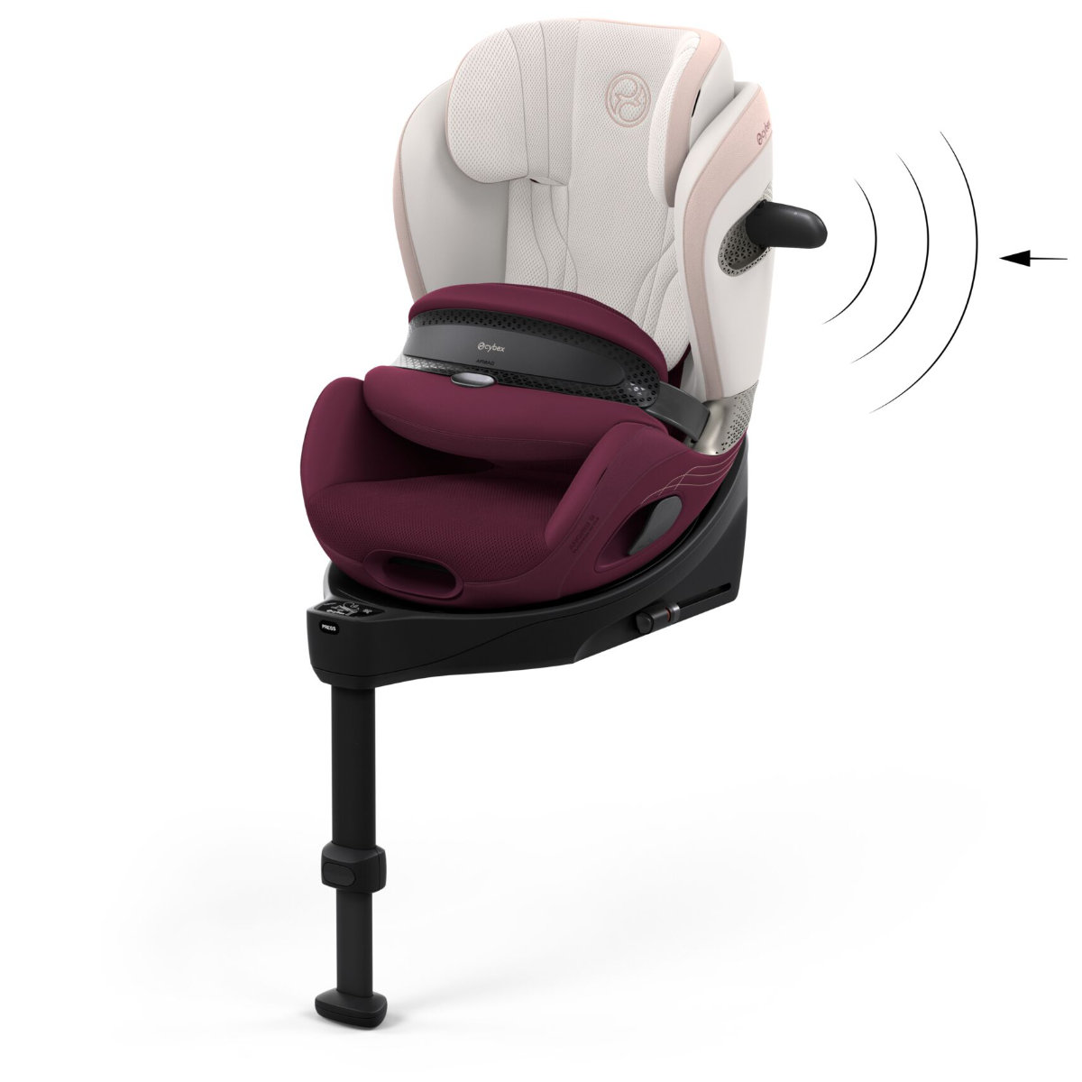 Cybex Anoris Si Airbag i-Size Autostoel (15 Maanden–7 Jaar) met Geïntegreerde ISOFIX-base