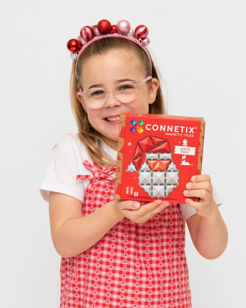 Connetix Magnetische Bouwtegels Kerstmanset – 17-delig