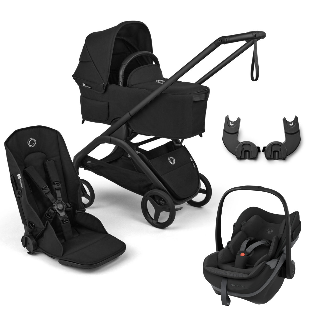 Bugaboo Dragonfly Plus 3-in-1 kinderwagenset incl. Maxi-Cosi Pebble Slide Pro i-Size baby-autostoel