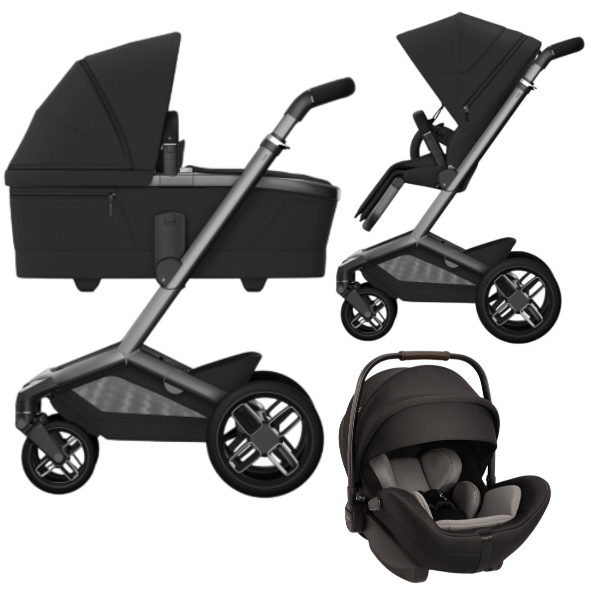 Maxi Cosi Fame Kinderwagen Set 3 in 1 incl. Nuna ARRA Flex i-Size Autostoeltje