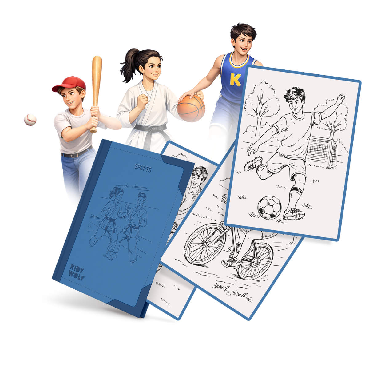 Kidywolf Navulset voor Kidydraw Pad