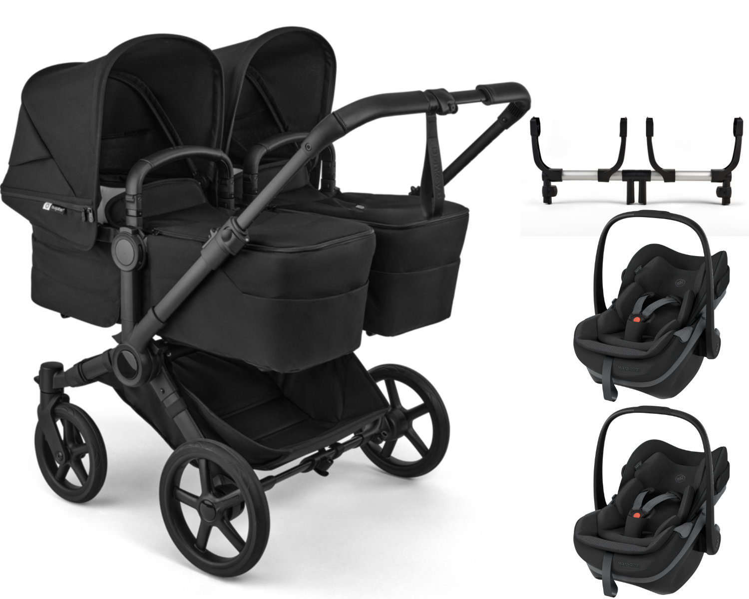 Bugaboo Donkey 6 Twin Kinderwagen Set 3 in 1 incl. Maxi Cosi Pebble Slide Pro