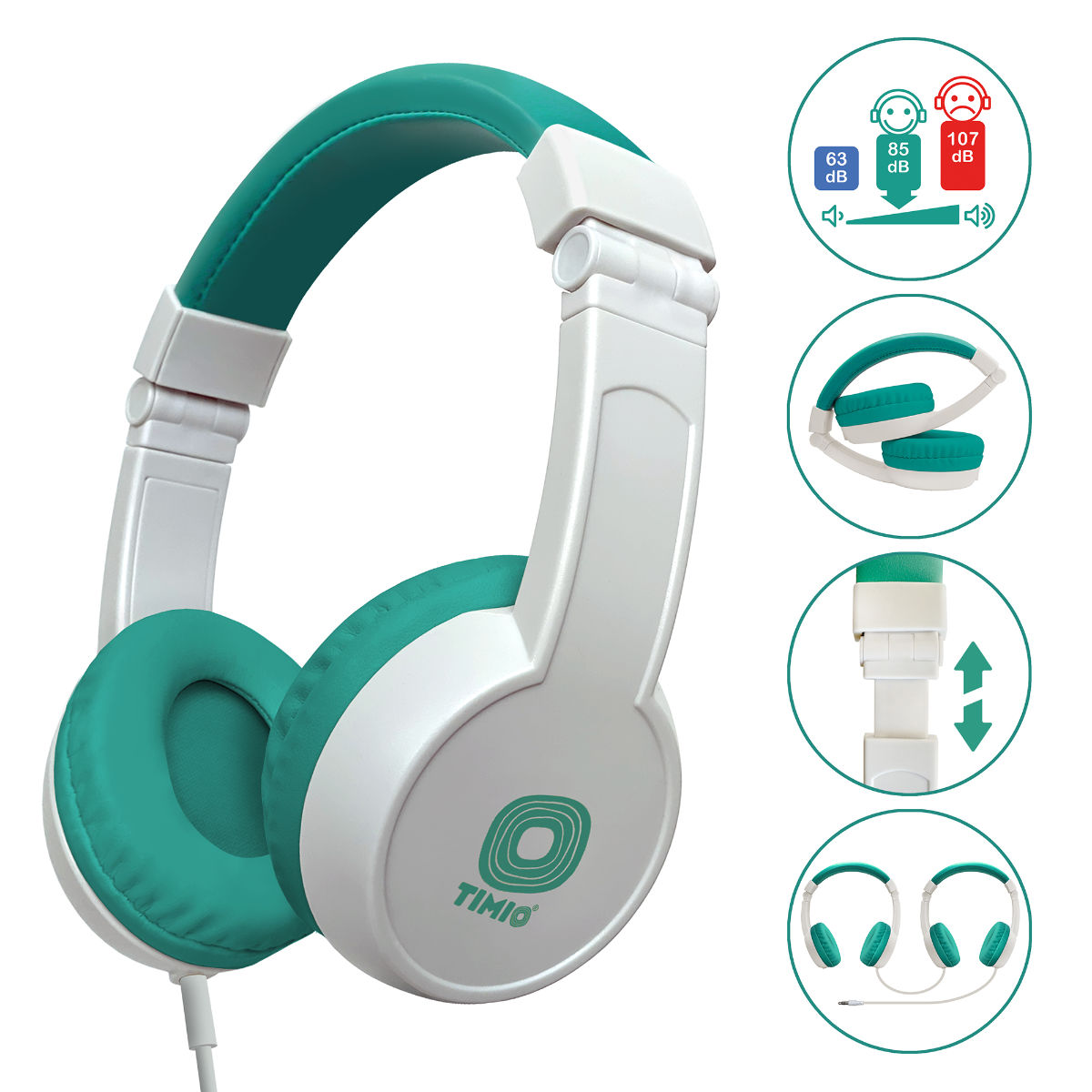 TIMIO Opvouwbare Koptelefoon (max. 85dB)