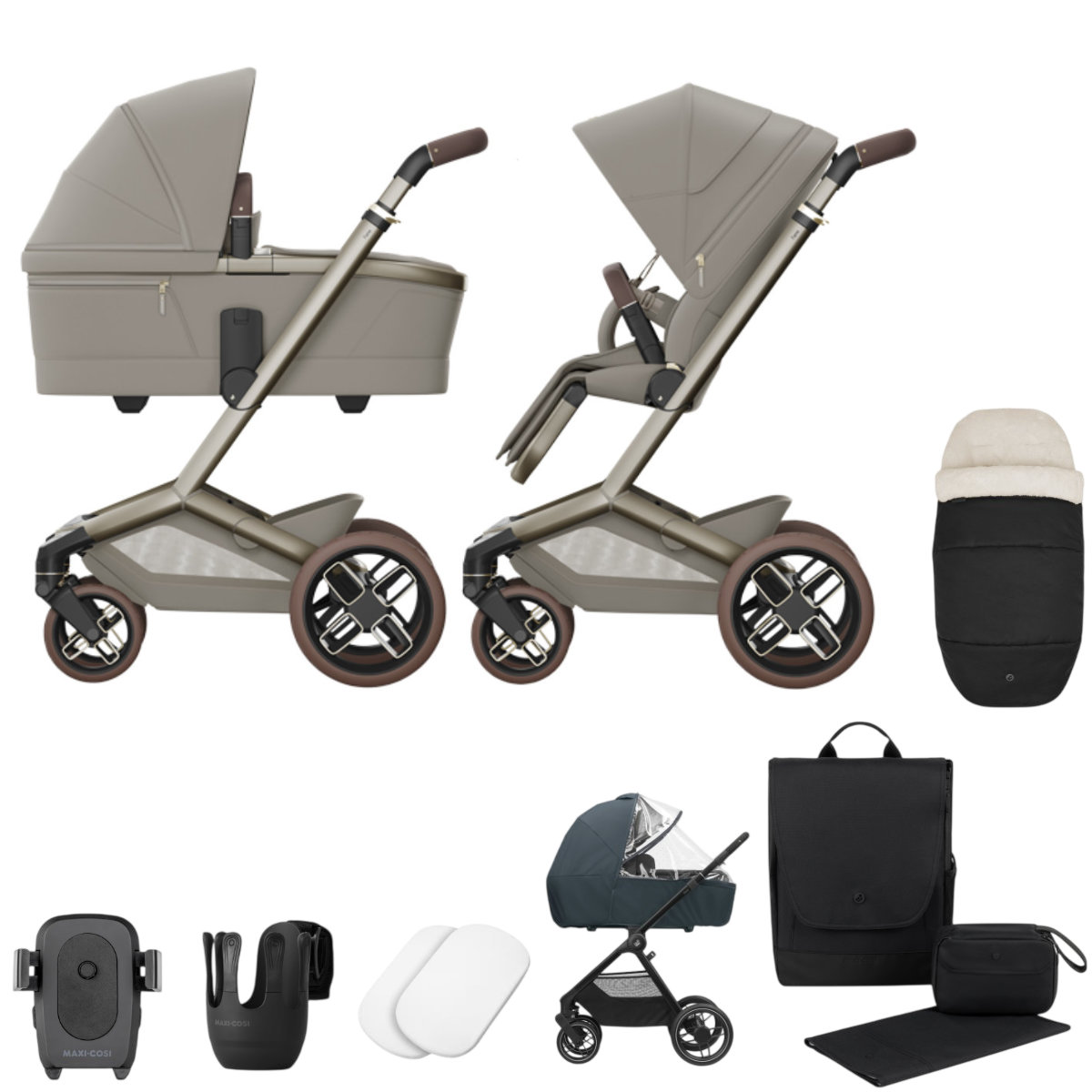 Maxi Cosi Fame Kinderwagen Set + Accessoires