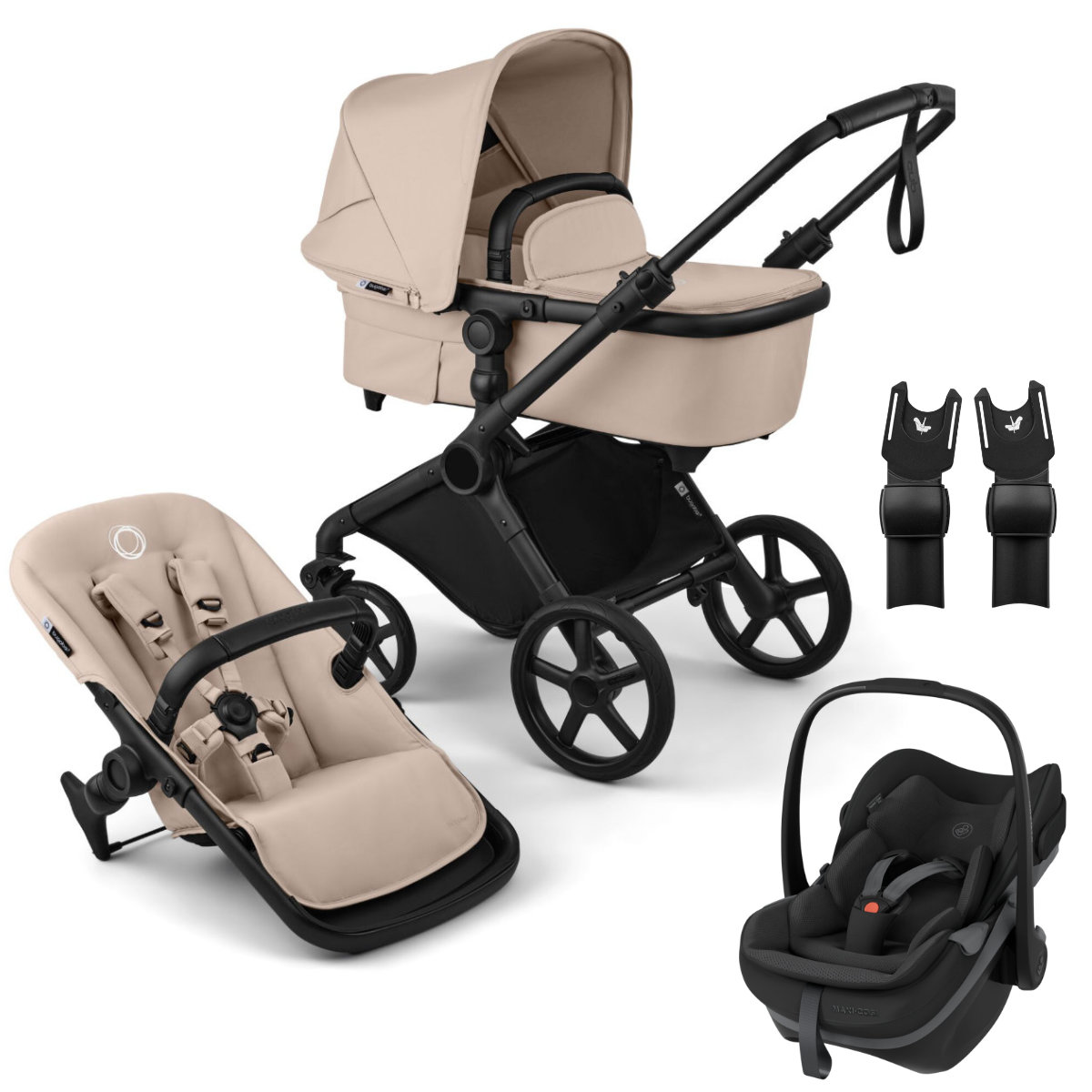 Bugaboo Cub Kinderwagen Set 3 in 1 incl. Maxi Cosi Pebble Slide Pro i-Size Autostoeltje