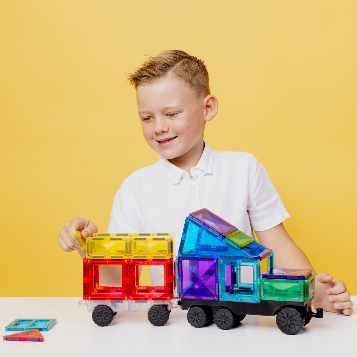 Connetix Magnetische Bouwblokken Bright Creative Transport Bundel – 154 Delig