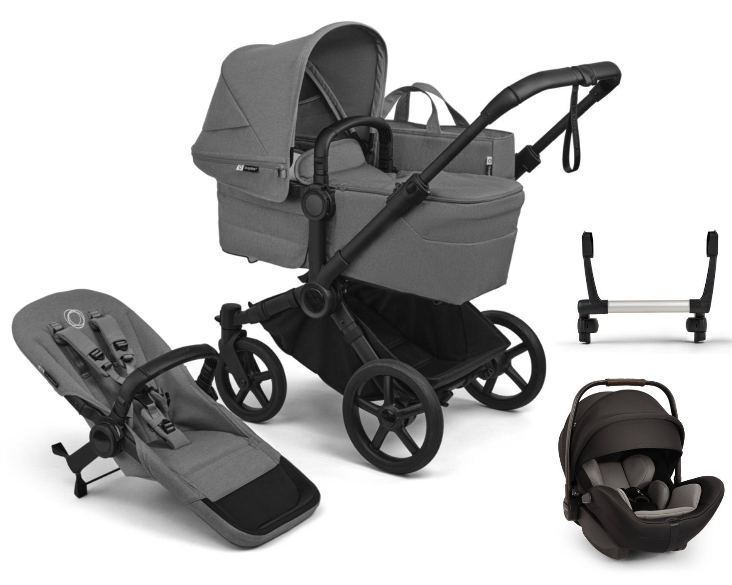 Bugaboo Donkey 6 Mono Kinderwagen Set 3 in 1 incl. Nuna Arra Flex i-Size Autostoel