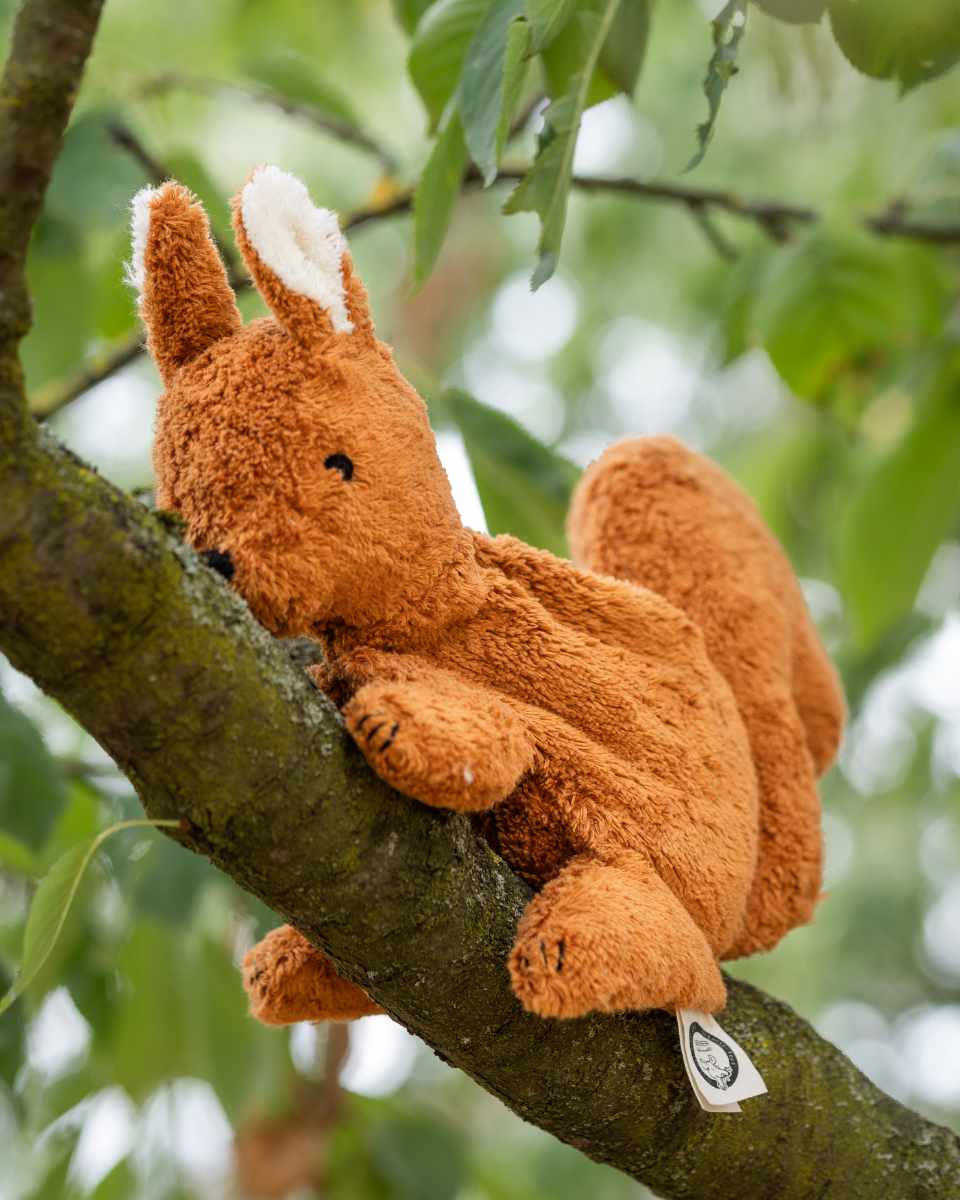Senger Naturwelt Eekhoorn Knuffel met Druivenpitkussen 31 cm
