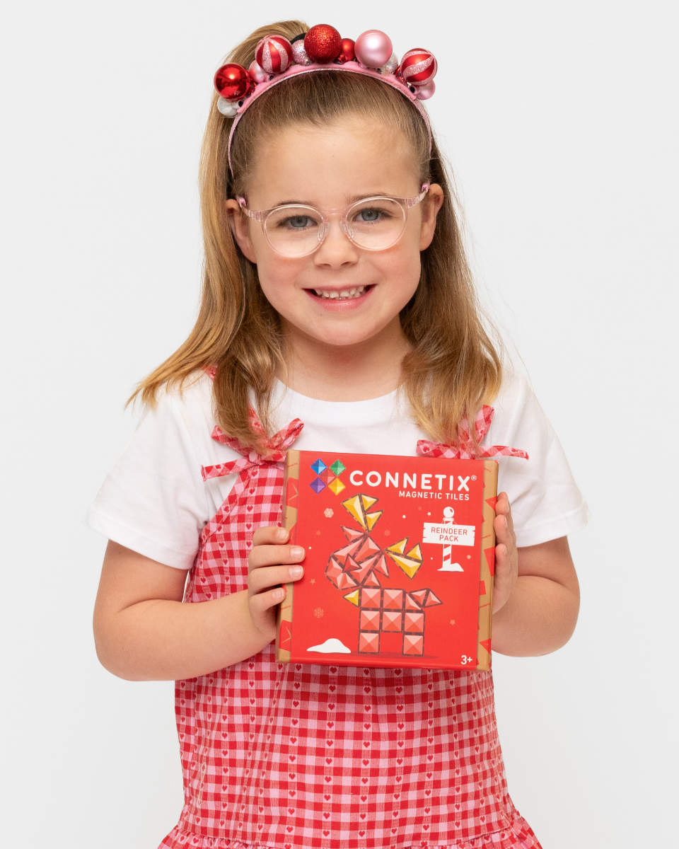 Connetix Magnetische Bouwtegels Kerstrendierset – 25-delig