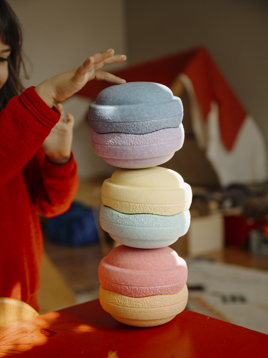 Stapelstein Mini Rainbow Pastel 6 stuks