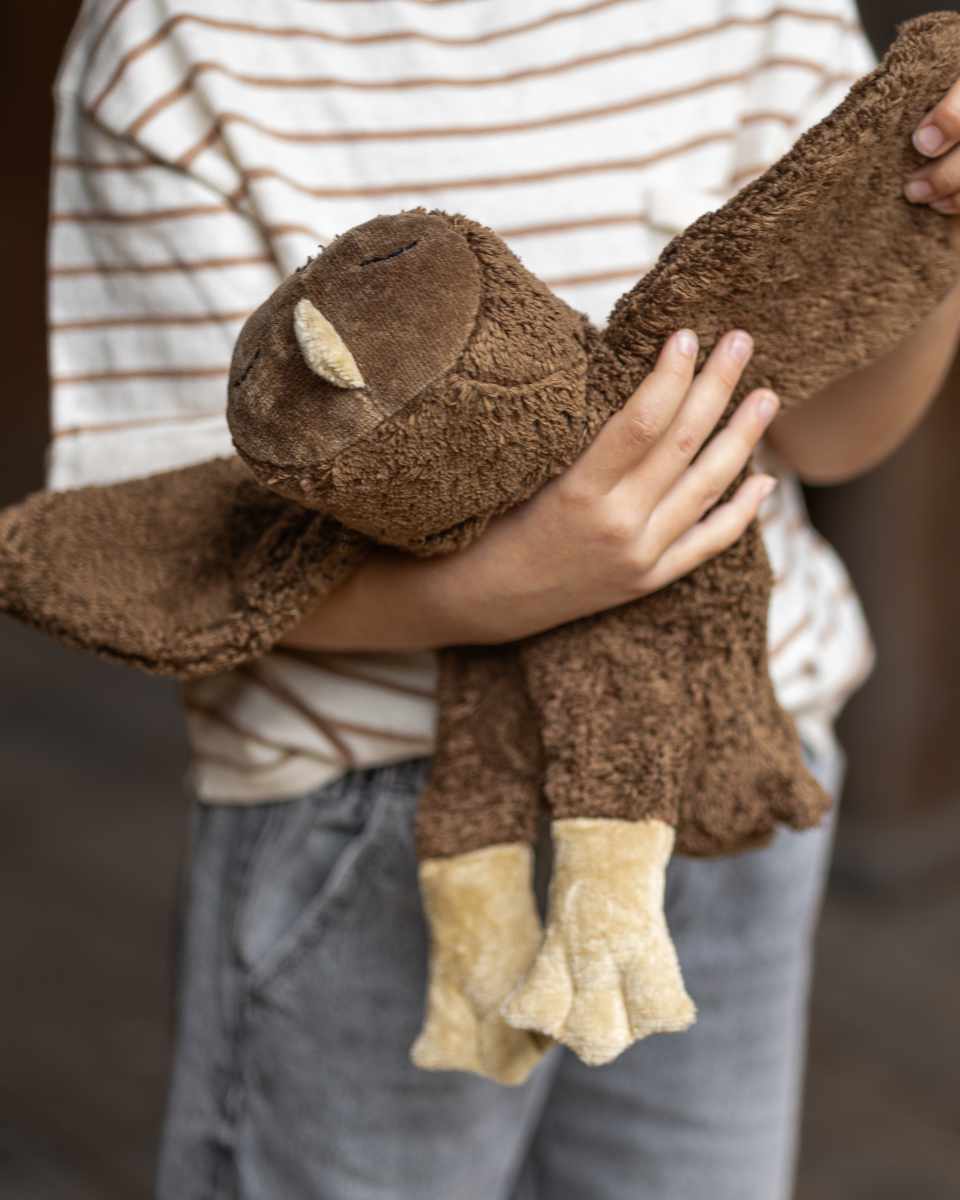 Senger Naturwelt Bosuil Knuffel met Druivenpitkussen 46 cm