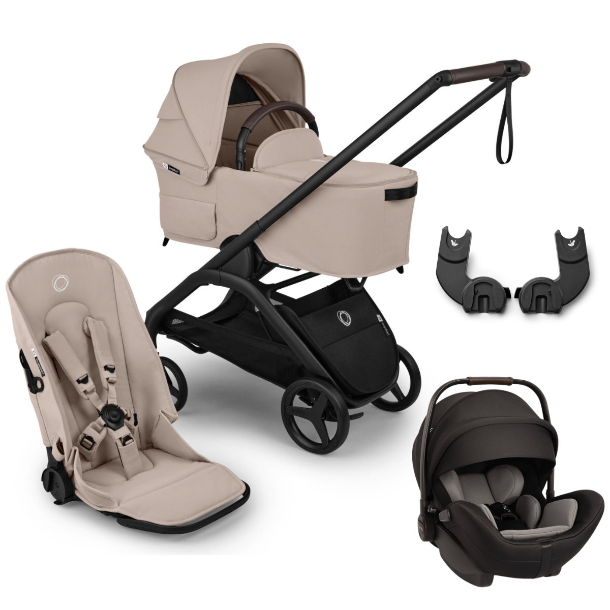 Bugaboo Dragonfly Plus 3-in-1 kinderwagenset incl. Nuna Arra Flex i-Size baby-autostoel